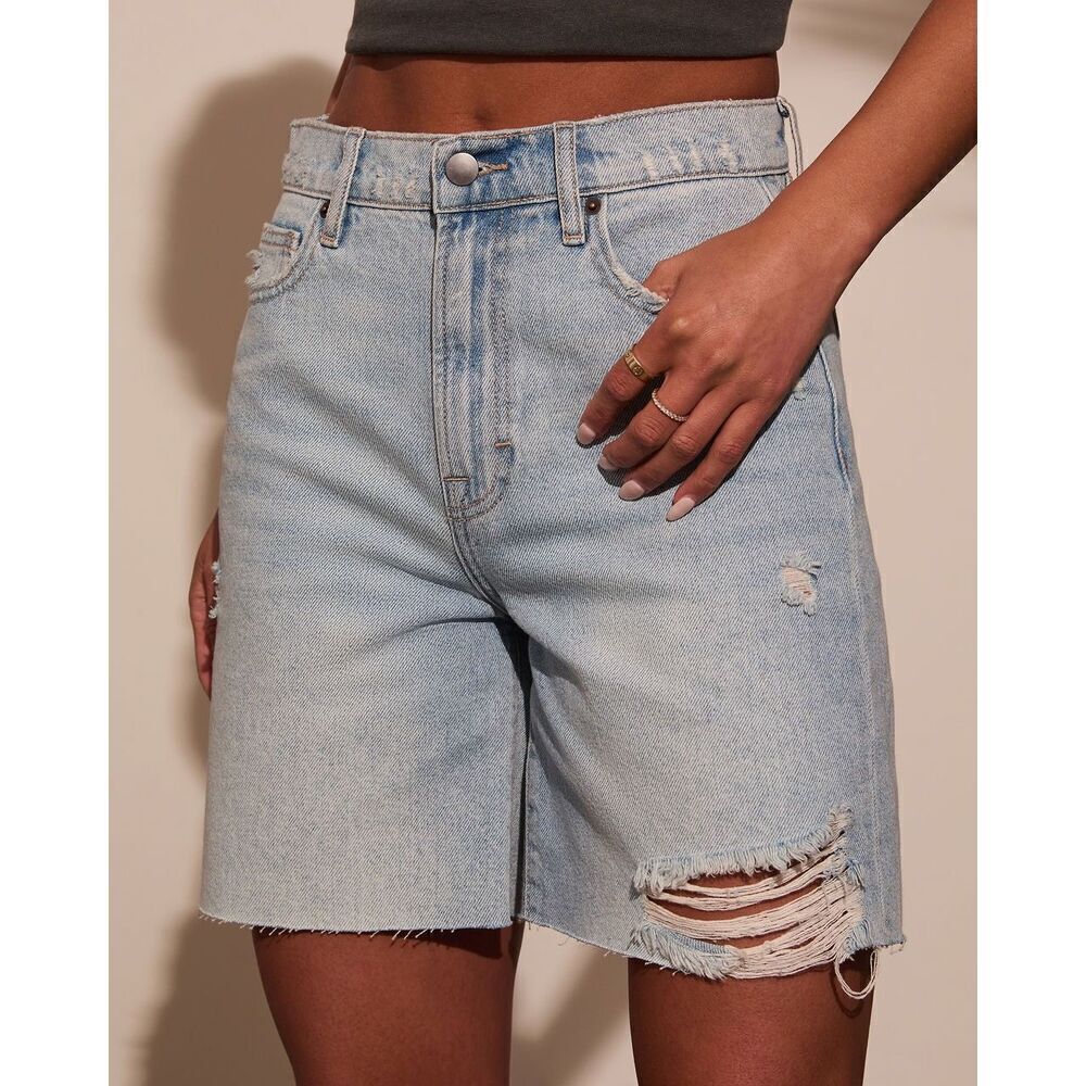 VICI Indio Denim Dad Shorts Size 27 - Picture 4 of 12